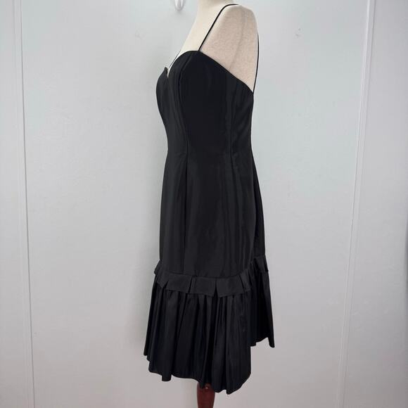 NWT VTG Alfred Angelo Spaghetti Strap Ruffle Hem Dress Y2K Whimsigoth Party sz 8 - Picture 3 of 10
